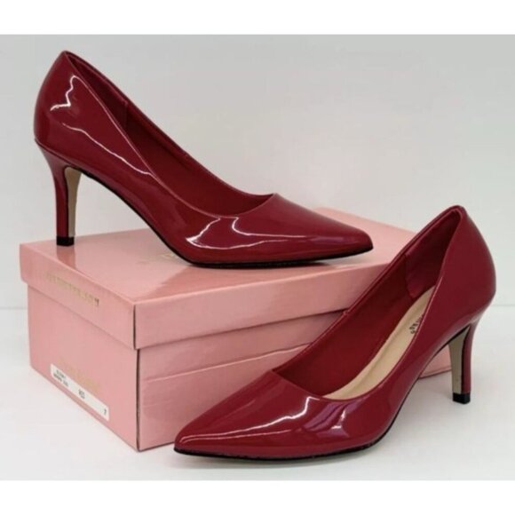 PIERRE DUMAS / Bloom-1 / Red / Patent /  Leather/  Pointed-Toe / Heel Elegant - Picture 7 of 8